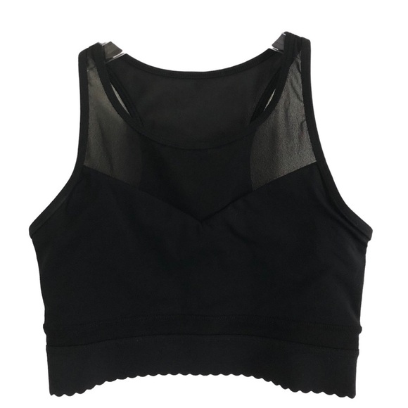 Zyia Mesh Racerback Sport Bra Black - Picture 1 of 11
